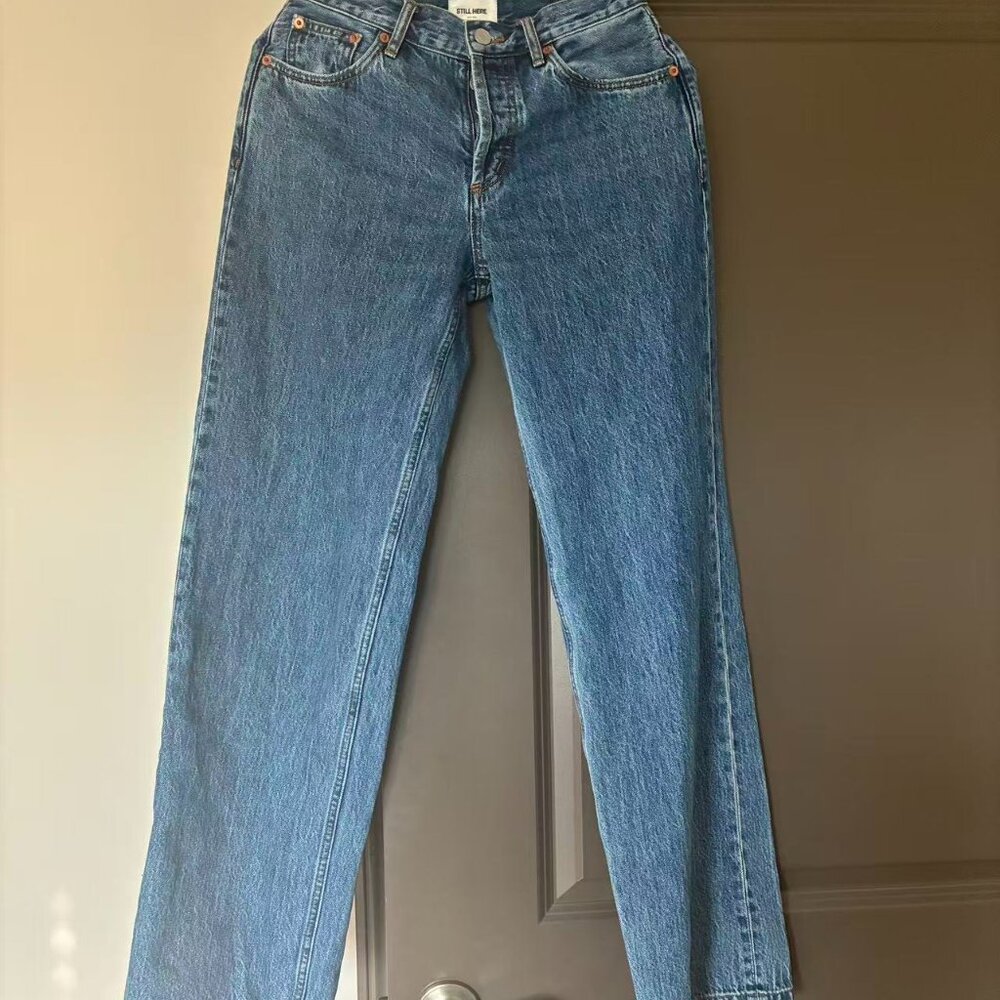 still here NYC everyday jean in classic blue. size 25